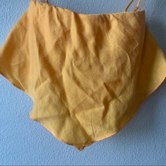 ❌SOLD❌Zara Orange Handkerchief Top Size Small - Picture 8 of 16